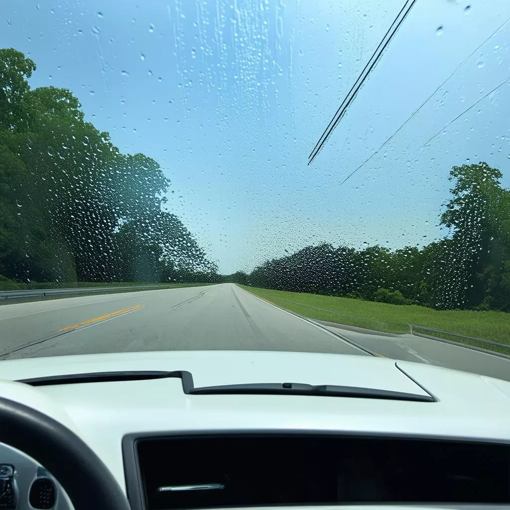 Vệ sinh kính ô tô tải trước khi phủ nano