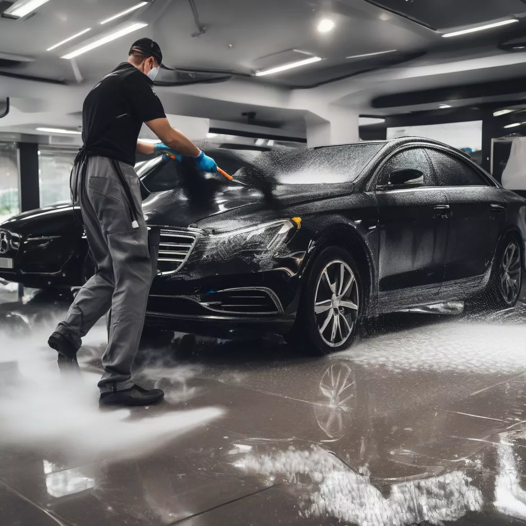 Car interior cleaning