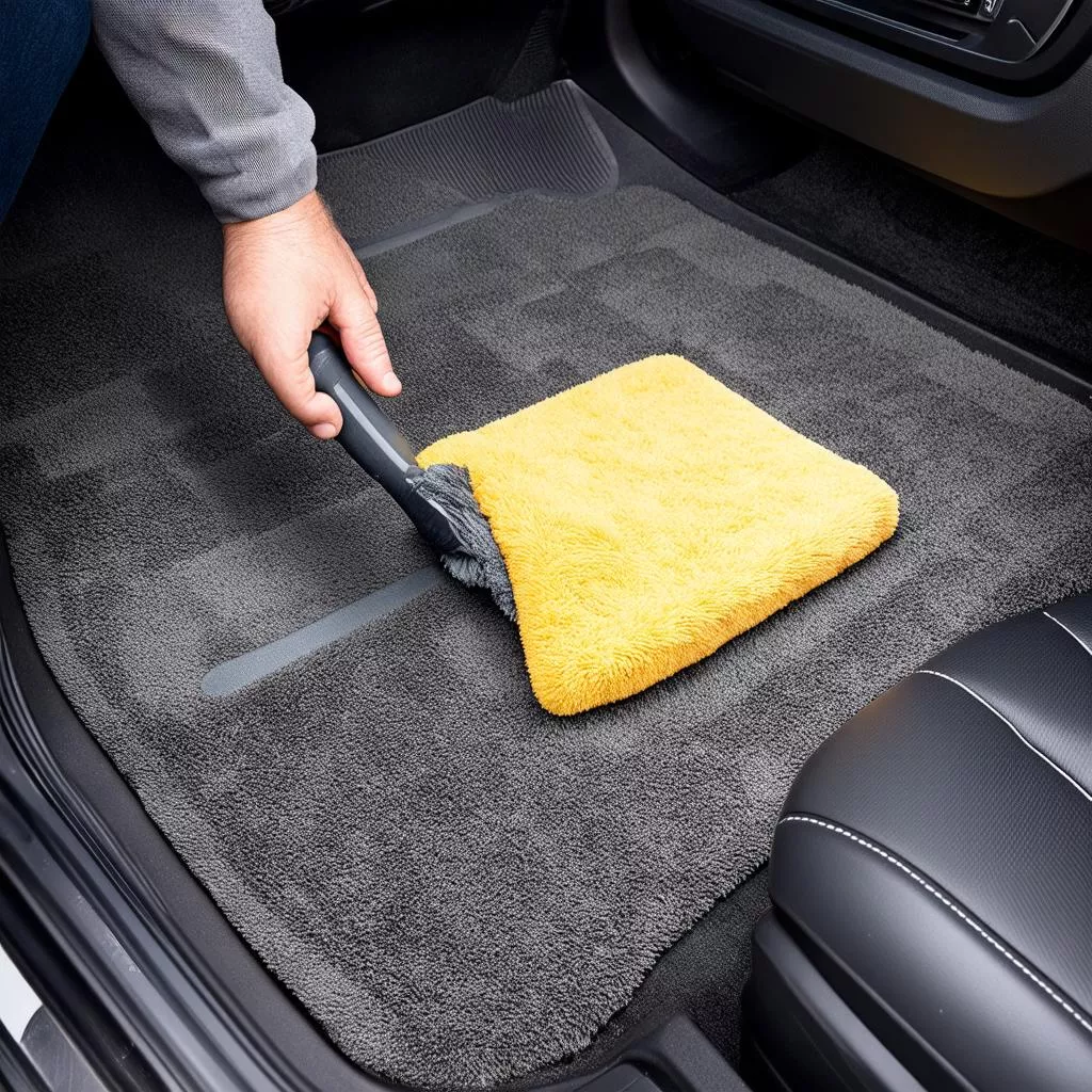 자동차 매트 세척