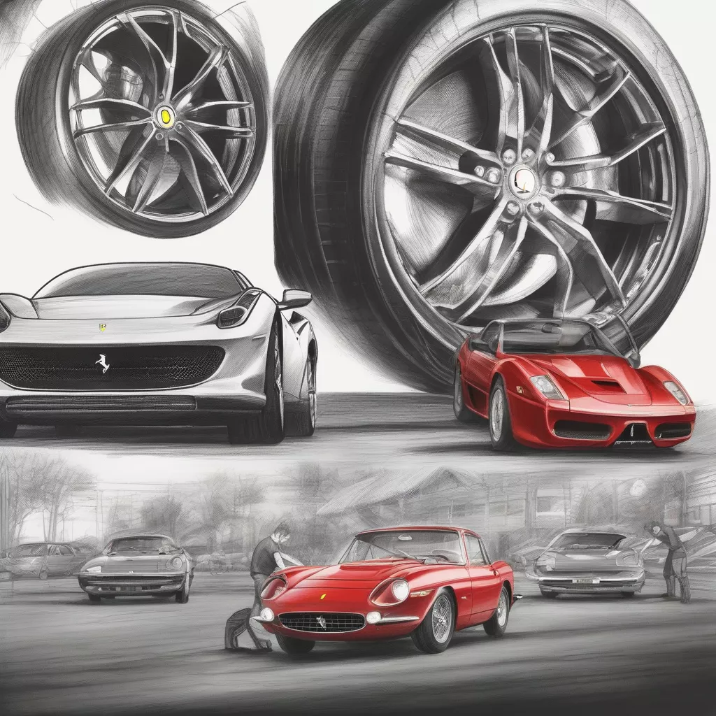 Hướng dẫn cách vẽ xe ô tô Ferrari cực đơn giản cho bé