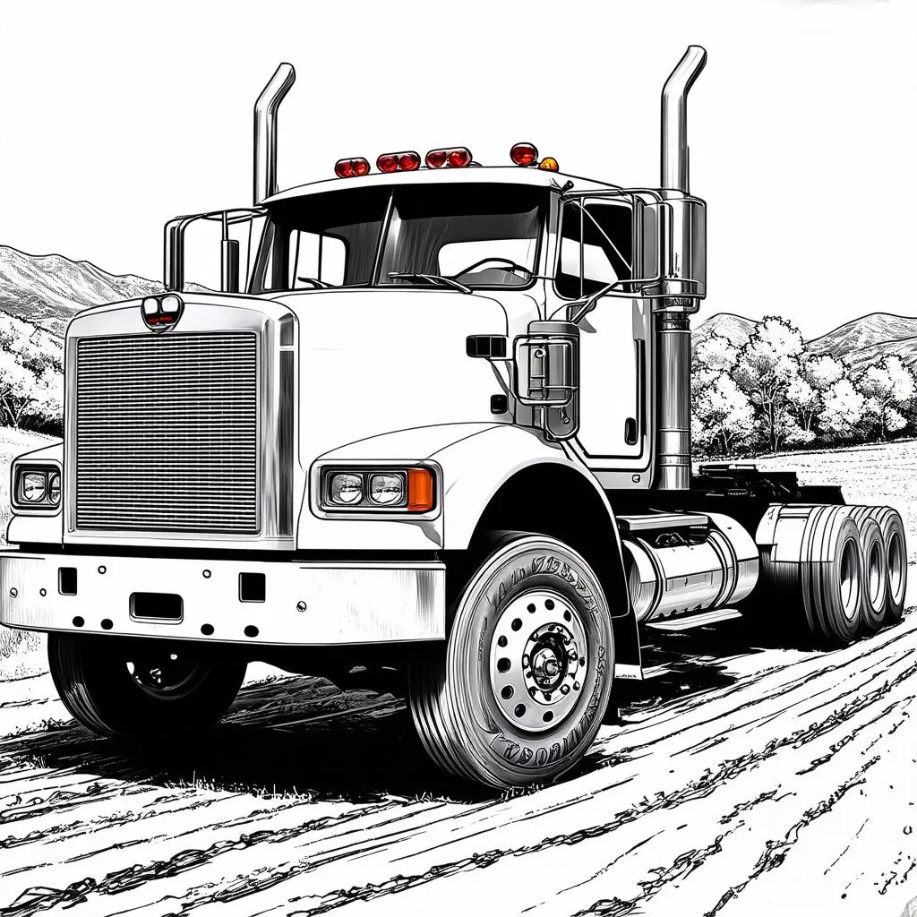 Stunning Truck Drawings: Fueling Passion for Trucking Enthusiasts