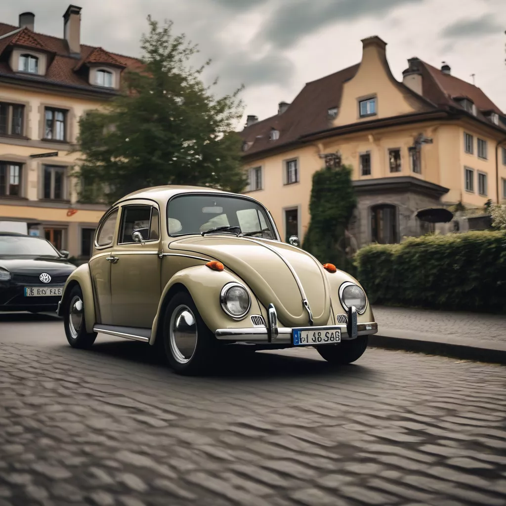 Volkswagen Beetle trên đường phố Đức