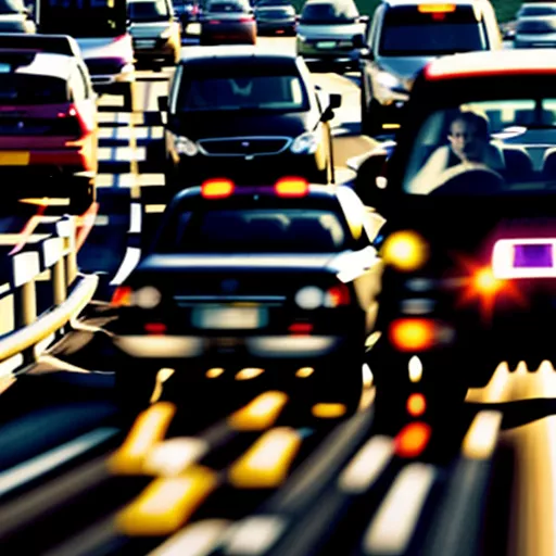 Xe 7 chỗ di chuyển trên đường cao tốc