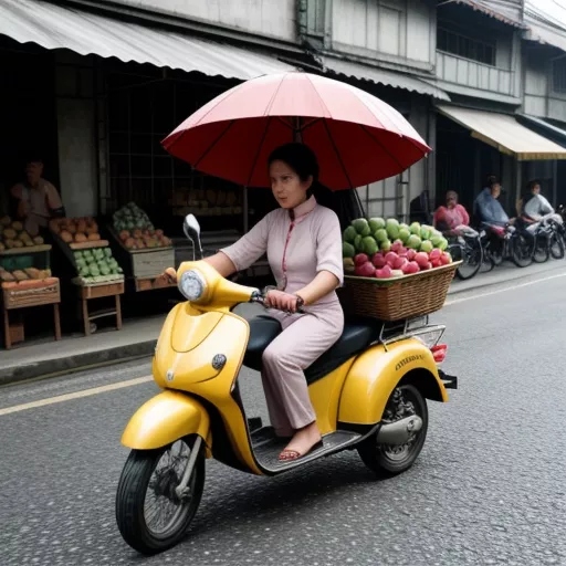 Triporteur de fruits
