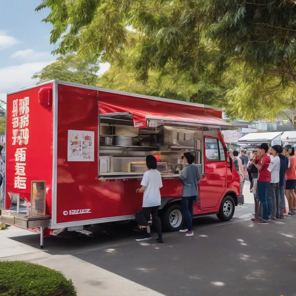 Xe Bán Đồ Ăn Nhanh Isuzu