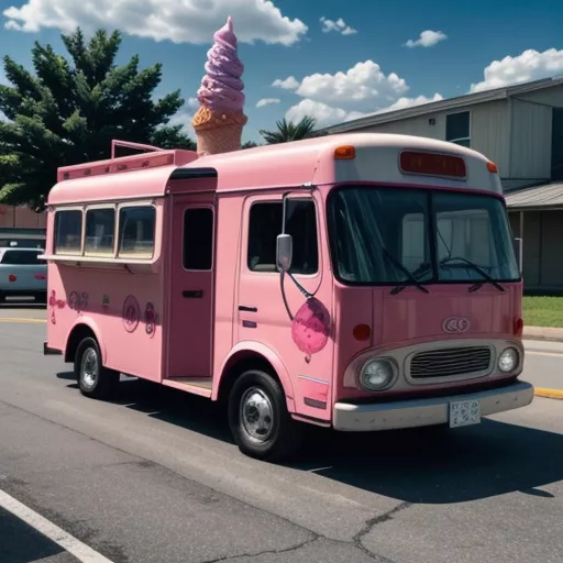 Mobile ice cream truck