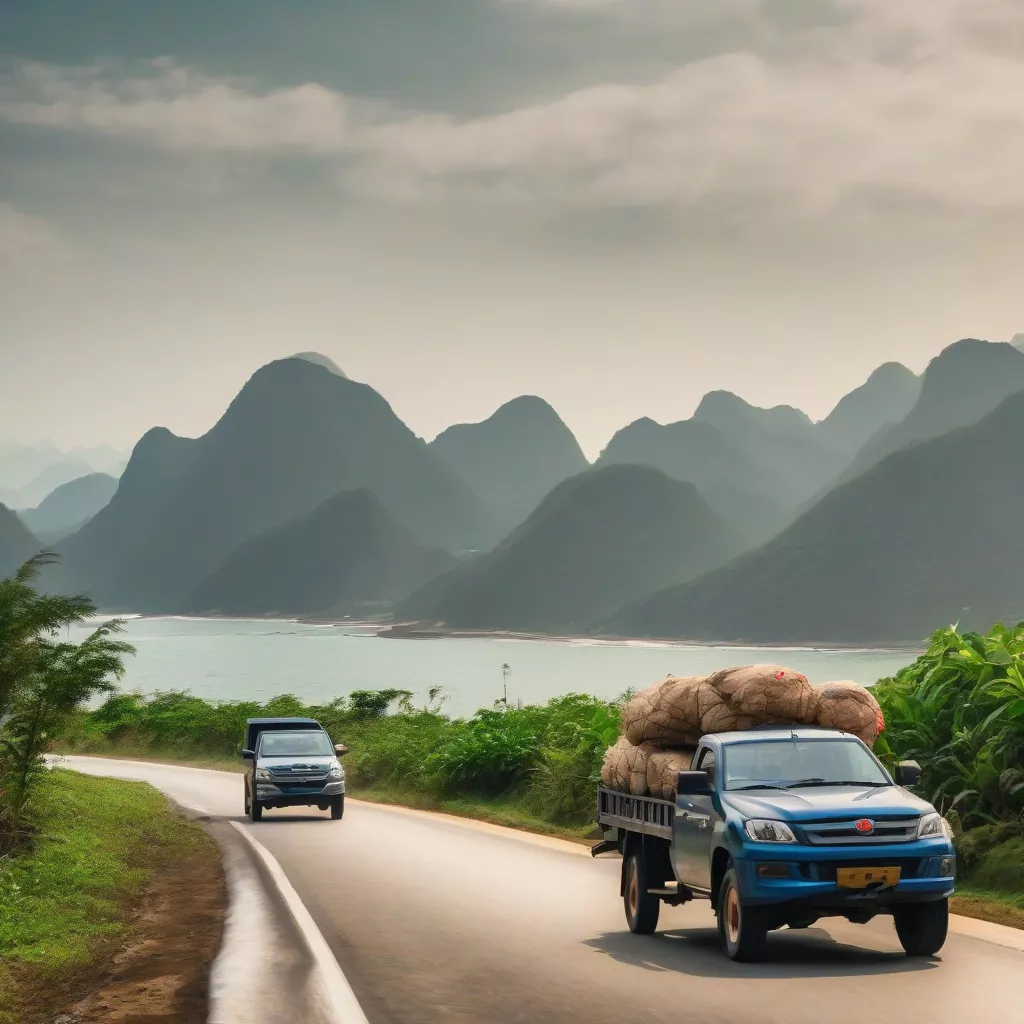 A powerful used pickup truck in Ho Chi Minh City