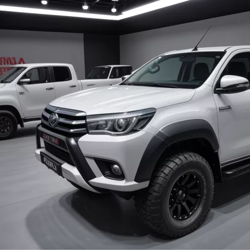 Xe bán tải Hilux cũ màu bạc sang trọng