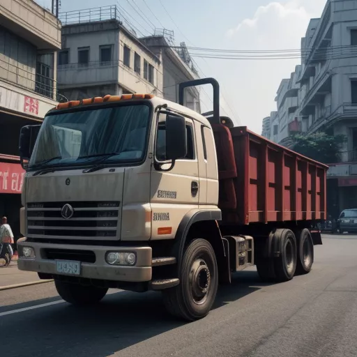 Xe ben 2 cầu cũ tại Hà Nội