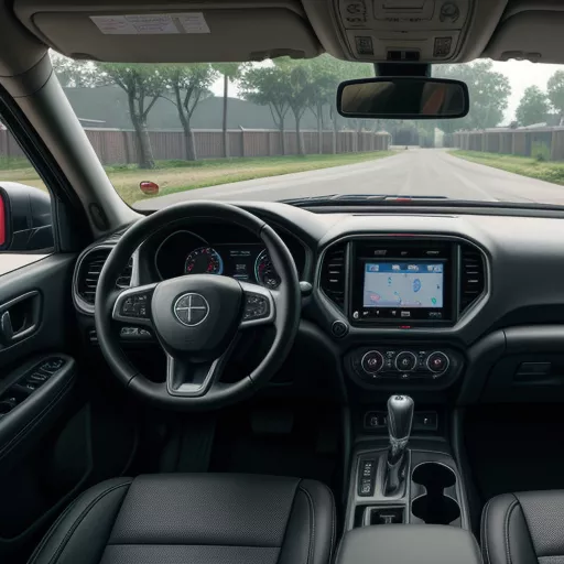 Chien Thang 3.9T 4x4 Dump Truck Interior