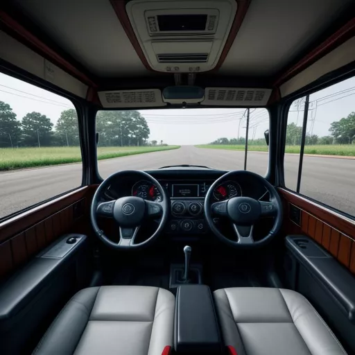 Chien Thang 4T4 3.5 cubic meter dump truck interior