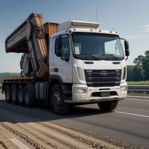 Hyundai 4-axle Excavator Transport Dump Truck