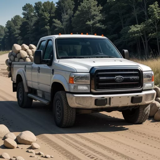 FAW 3-Axle Dump Truck Carrying Load