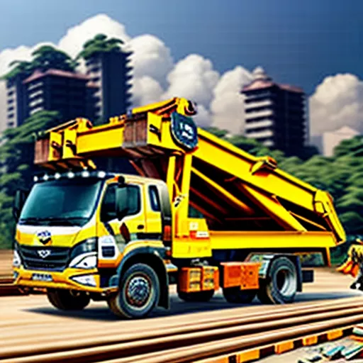 HD99 dump truck at a construction site