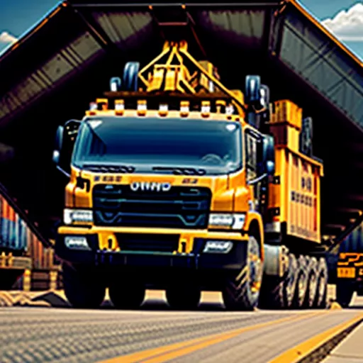 Xe ben Howo đang xếp hàng chờ tài hàng