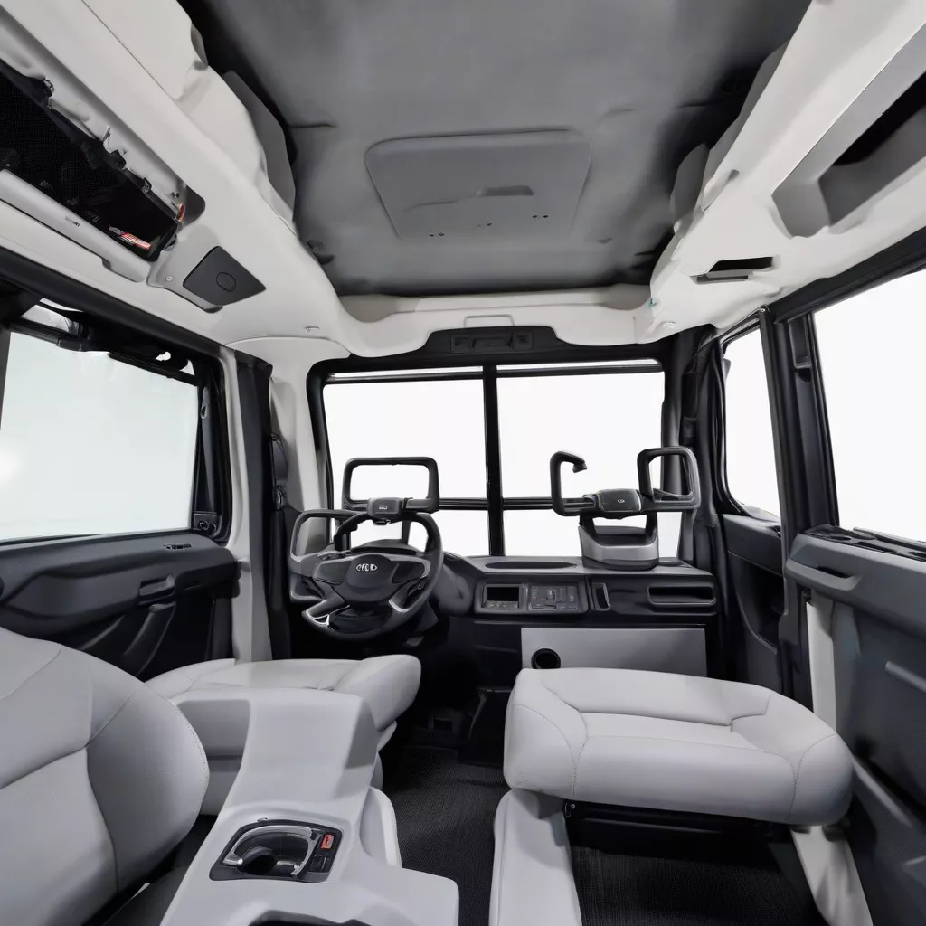 Kia Rhino dump truck interior