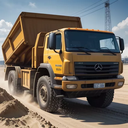 Seitenansicht des TMT 2,5 Tonnen Kippers - Daisaki NH-245D