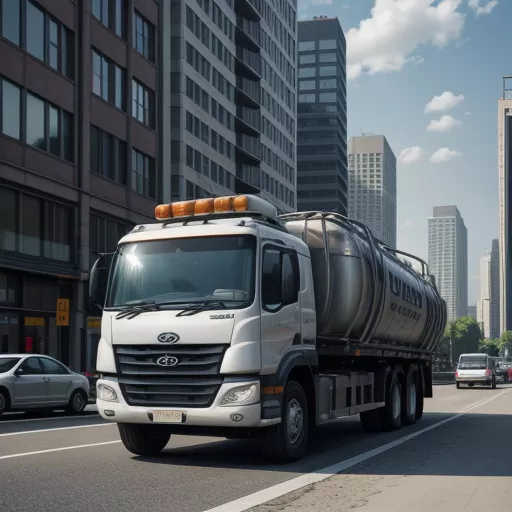 Autocisterna per acqua Hyundai da 18 metri cubi su strada