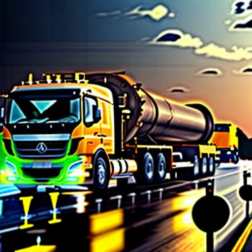 Tankwagen beim Transport