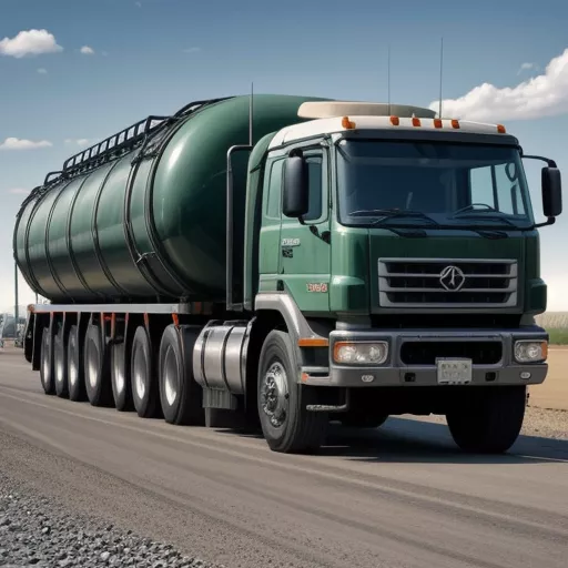 Shacman 5-Achser Tankwagen im Stand