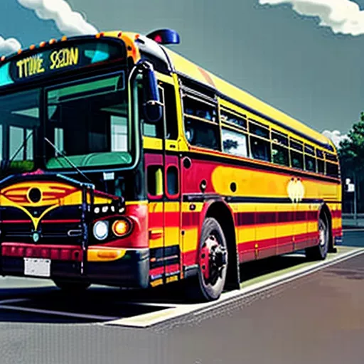 Autobus che fa salire i passeggeri alla stazione