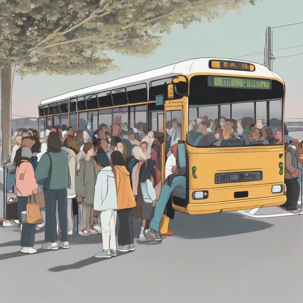 Public Transportation Bus in Hanoi