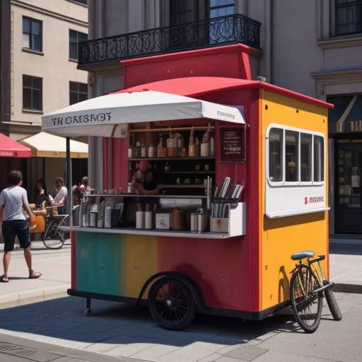 Mobil kopi keliling ringkas