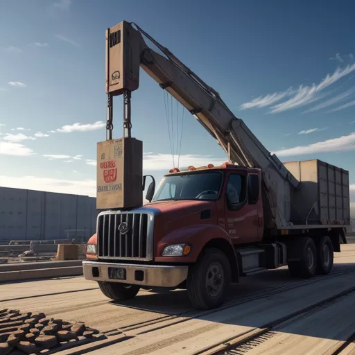 Crane Truck in Operation