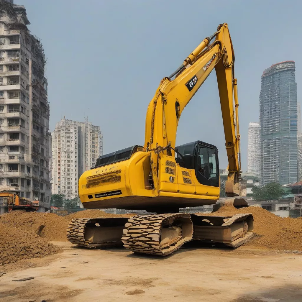 하노이의 굴삭기