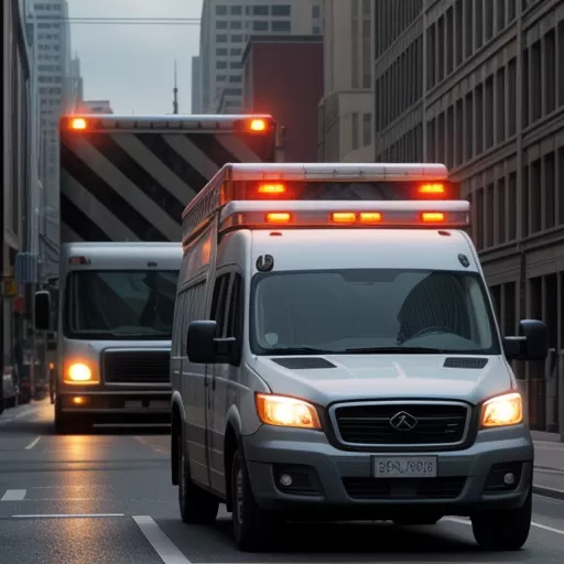 Ambulance en déplacement