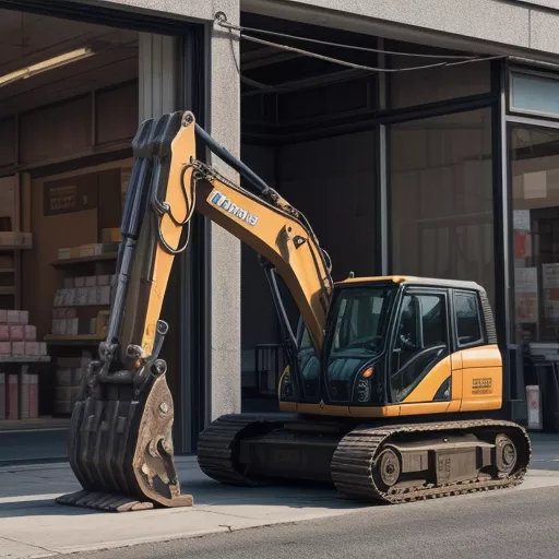 Xe cuốc 05 đậu trước cửa hàng