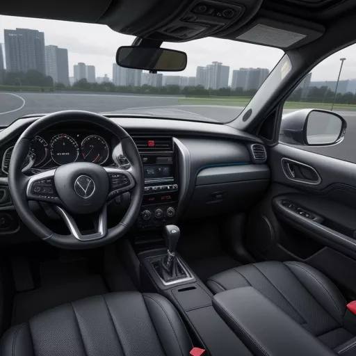 Interior view of the 2023 Chenglong Hai Au tractor truck