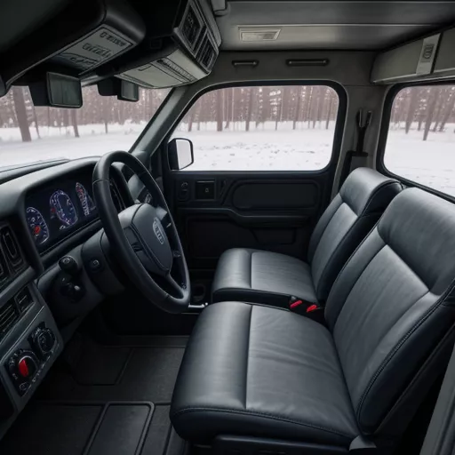 Kamaz 65228 Tractor Truck Interior