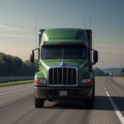 Xe đầu kéo Mỹ International Daycab chạy trên đường