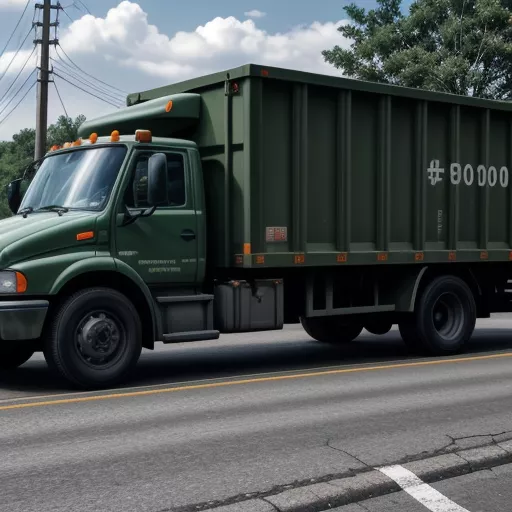 हरे रंग का डीयू 18 घन मीटर कचरा कंपेक्टर ट्रक