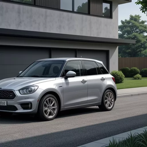 Kleines Familienauto in Silber