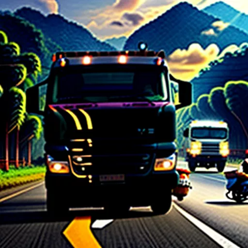 Xe hổ vồ 3 chân chở hàng