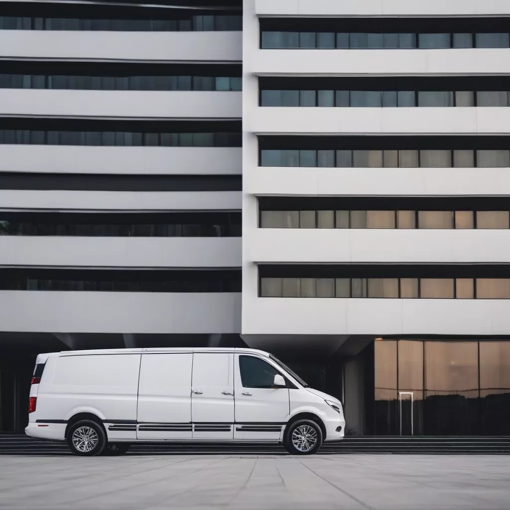 Parked 9-seater Limousine