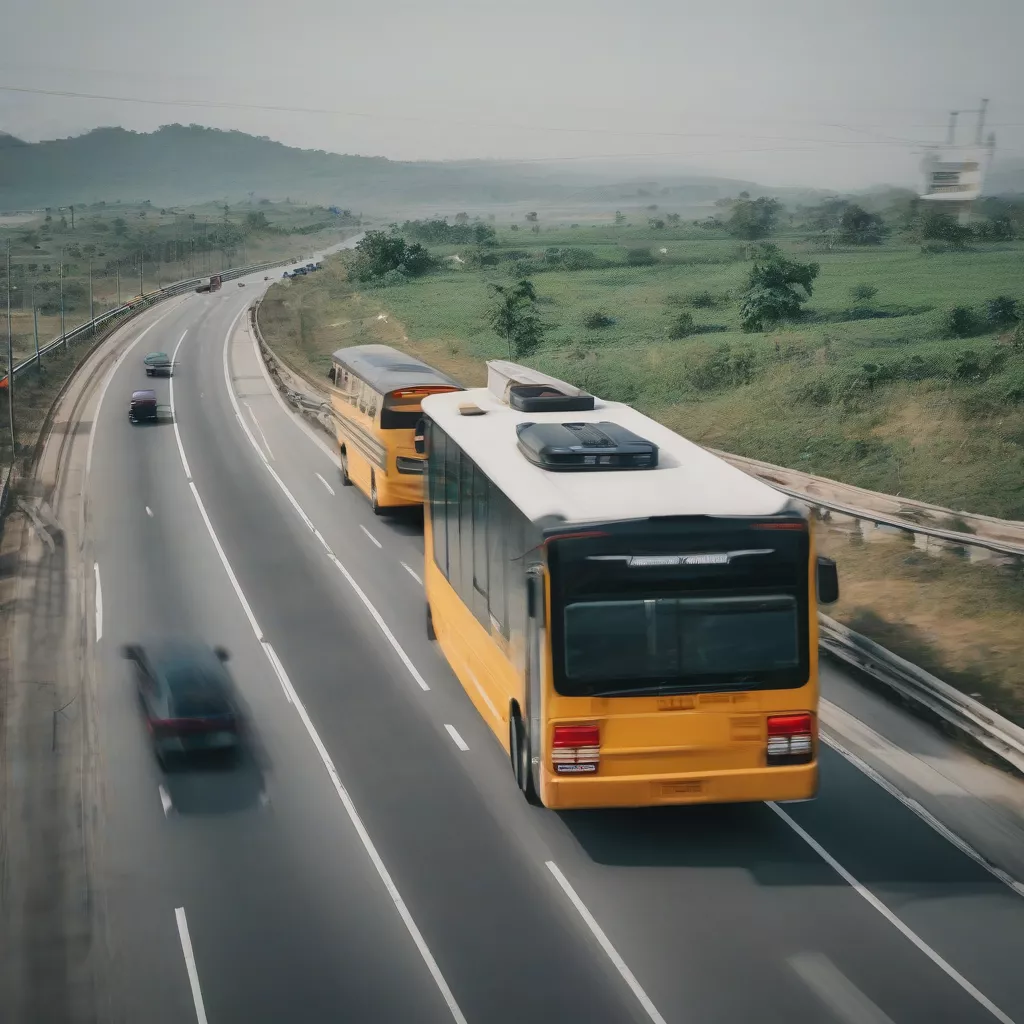 Highway bus travel in Vietnam