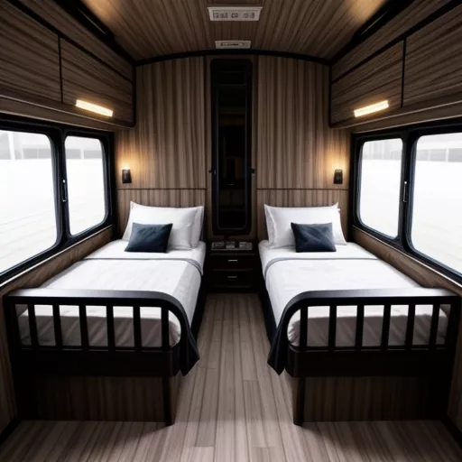 Luxury sleeper bus exterior