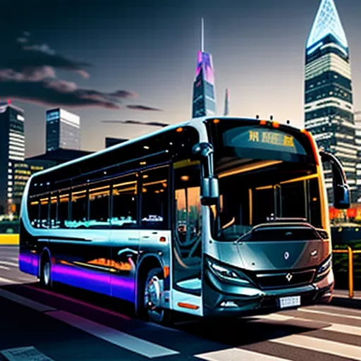 Modern passenger bus