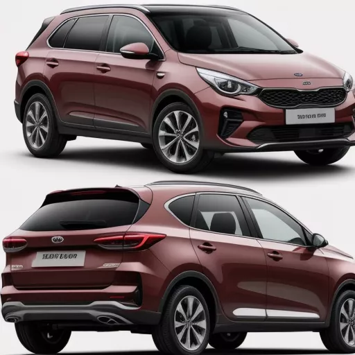 Size comparison between a 9-seater Kia and a 7-seater car