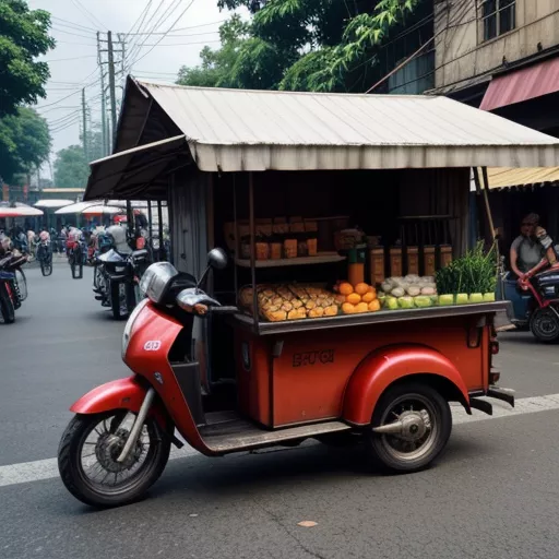 Xe Máy Bán Hàng Lưu Động