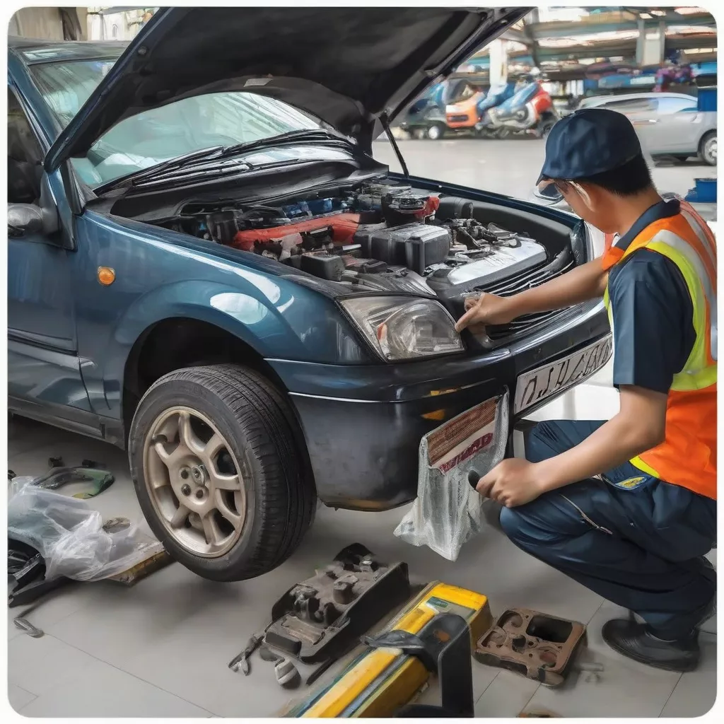 Laotian Car Inspection