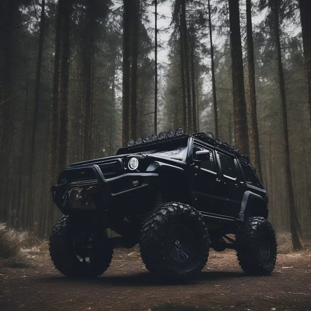 Xe ô tô offroad độ sơn cực chất