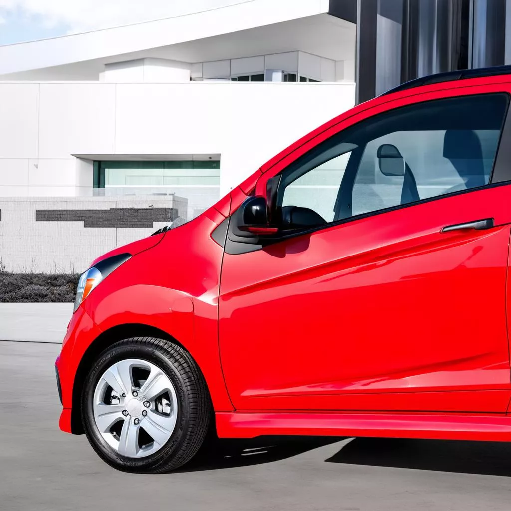 Xe Spark Màu Đỏ Nổi Bật