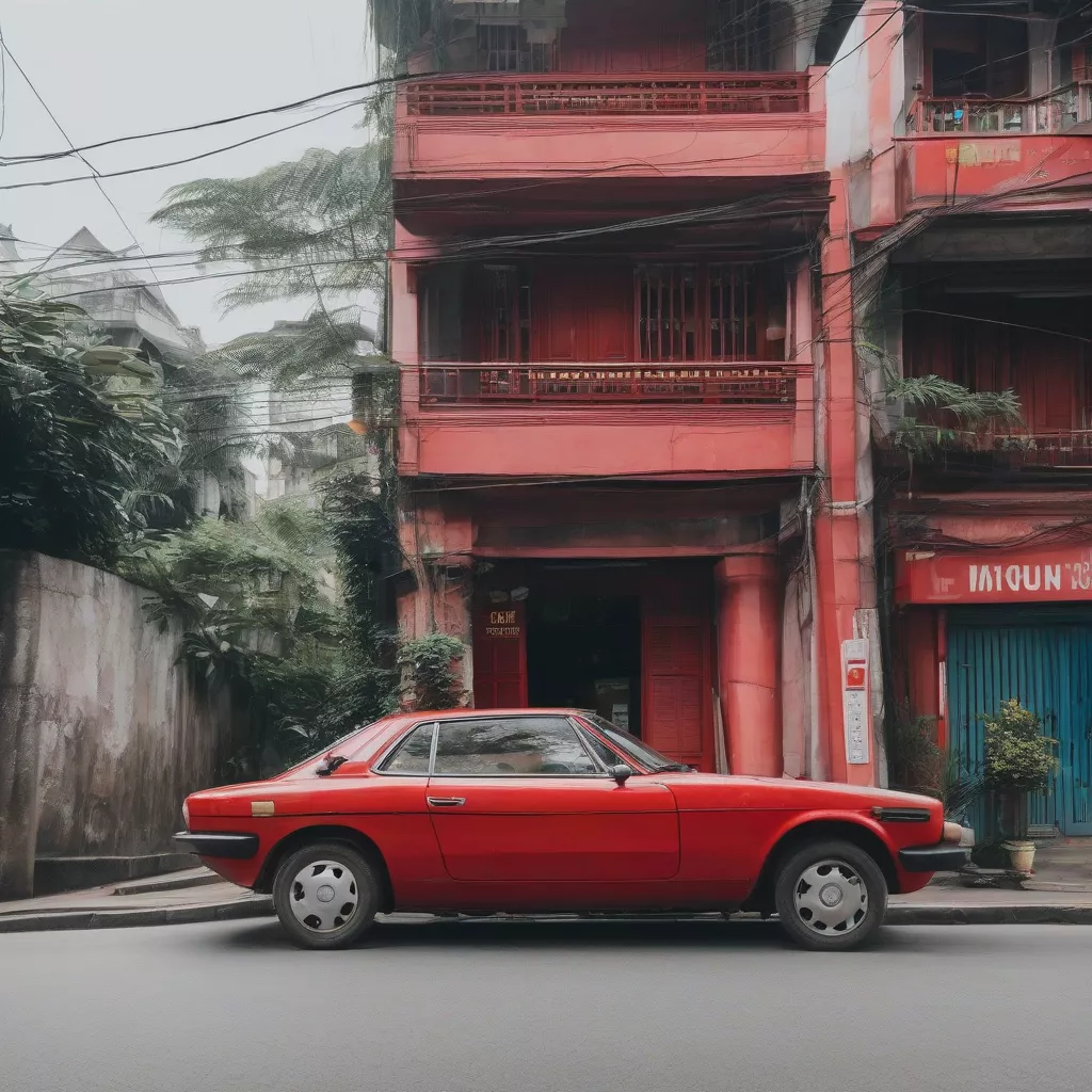 スポーツカーの魅力：ハノイの街を駆け抜ける速さと高級感