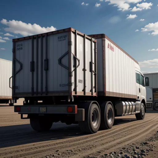 Xe tải 3.5 tấn đang dỡ hàng