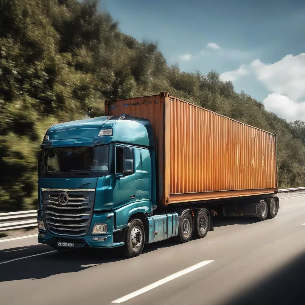 Xe tải 6x4 vận chuyển hàng hóa