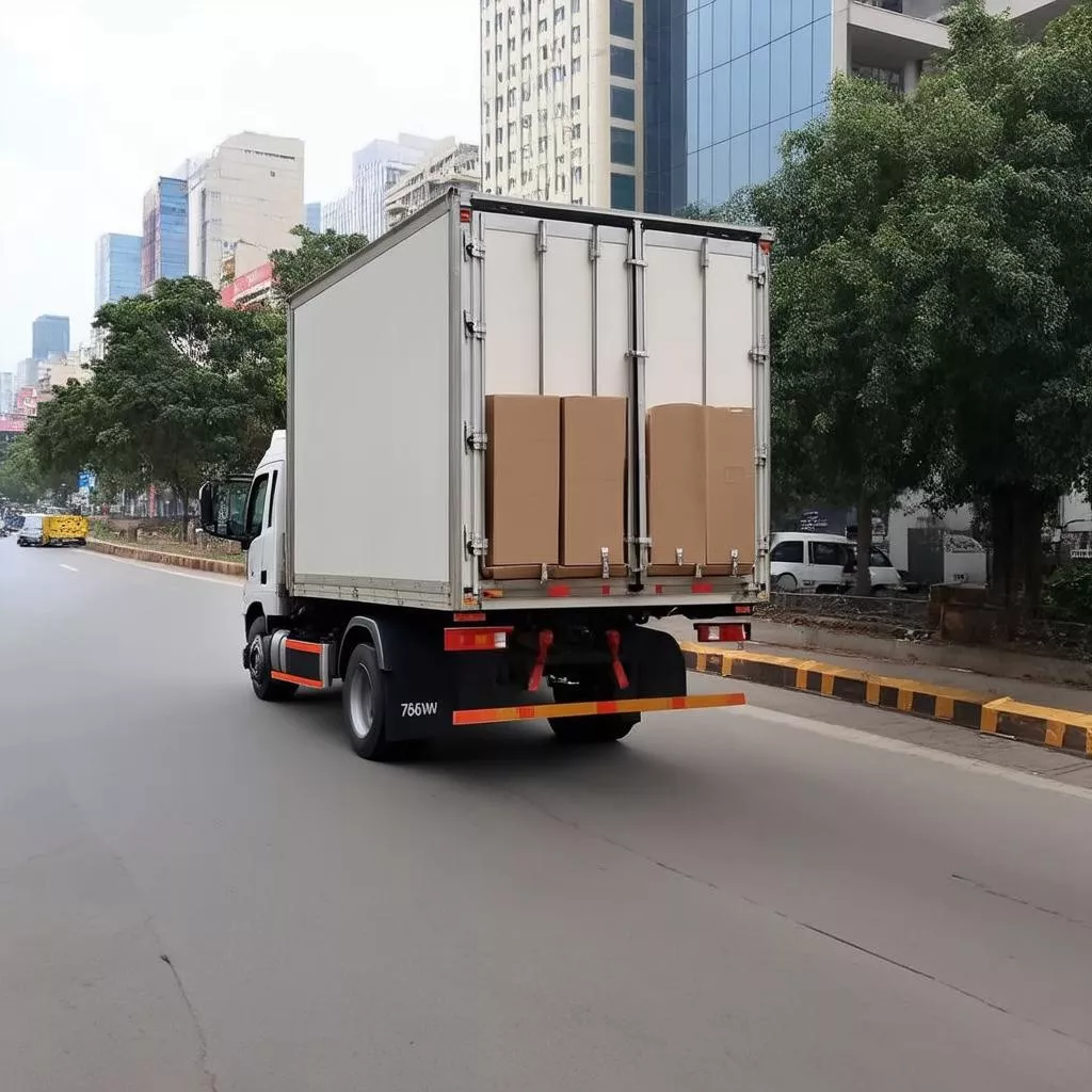 75kW truck making a delivery
